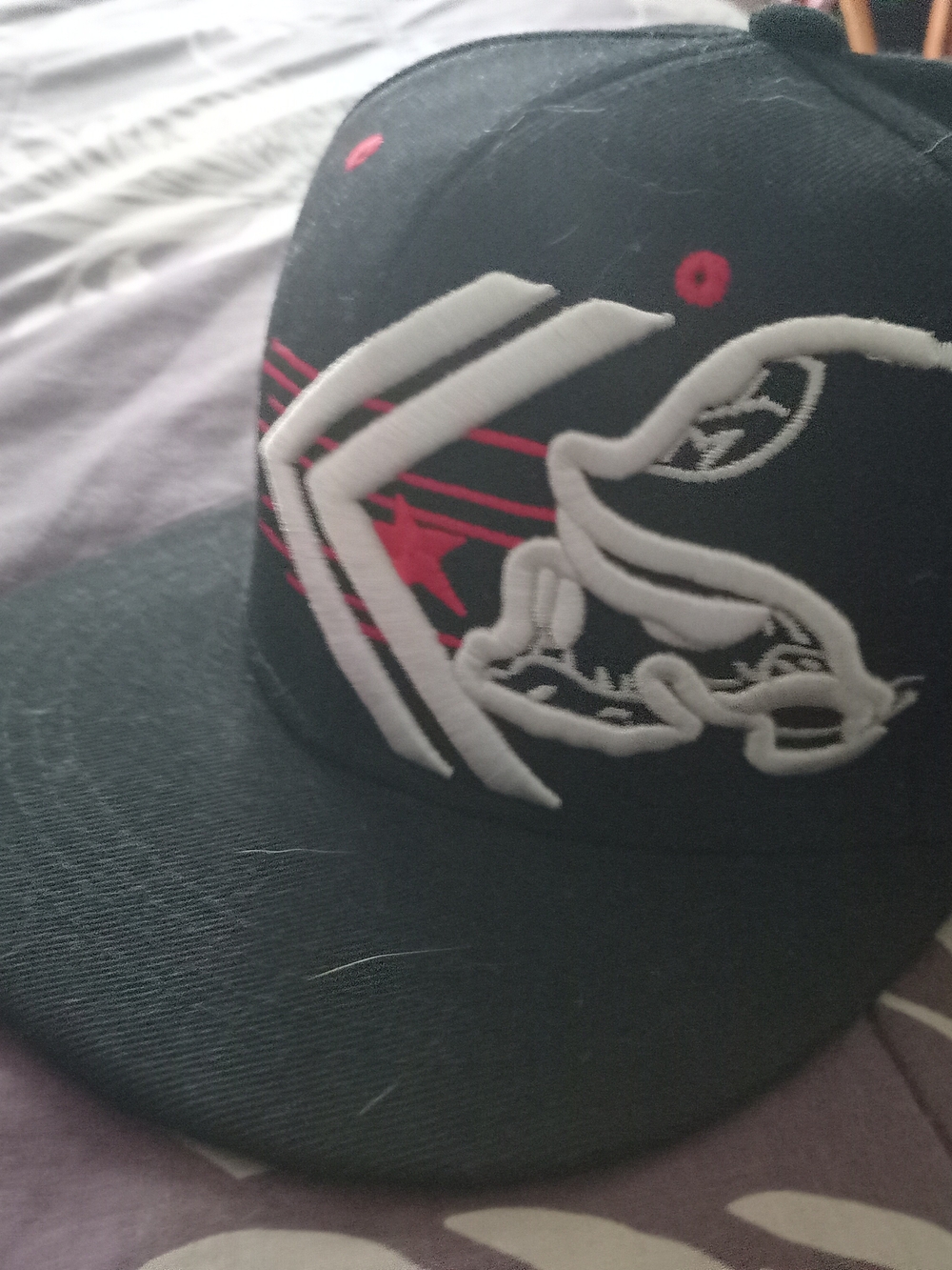 Metal Mulisha Black Hat with White and Red Embroidered Logo